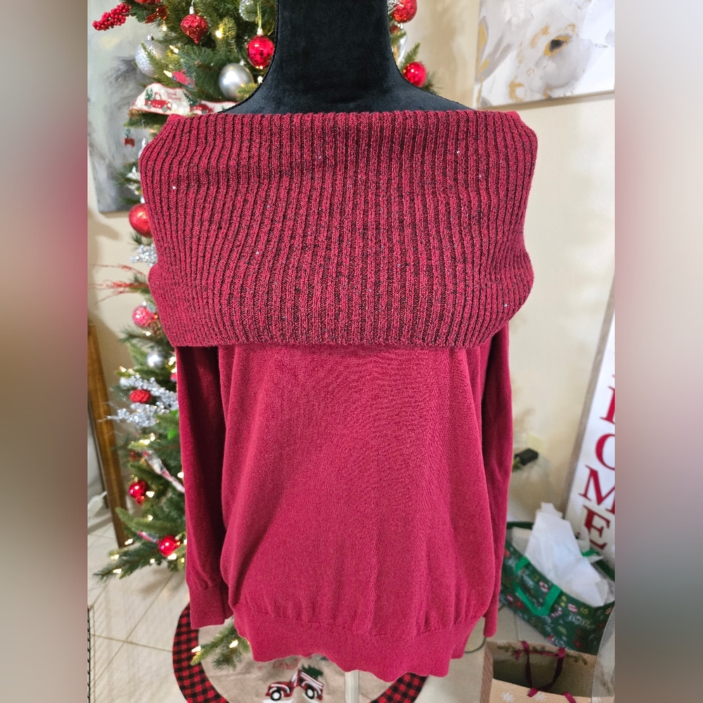 Michael Kors off shoulder sweaters - Burgundy  medium